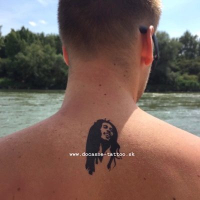 Bob Marley - dočasné tetovanie