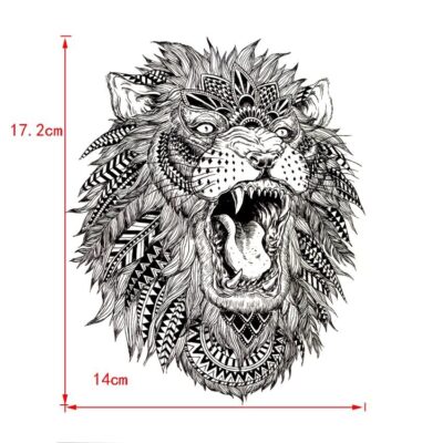 Lev – zviera – dočasné tetovanie 2