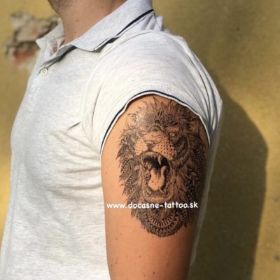Lev – zviera – dočasné tetovanie 3