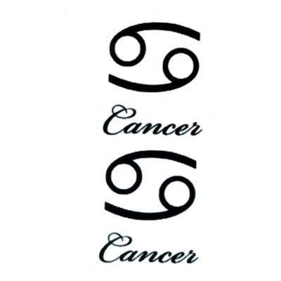 Znamenie Rak - dočasné tetovanie